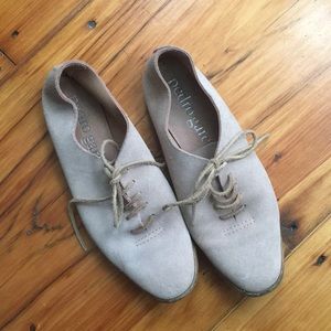 PEDRO GARCIA pink suede lace-ups